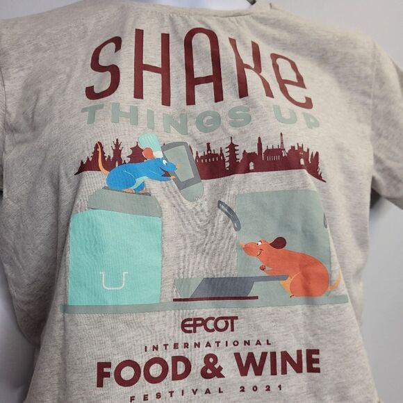 DISNEY Epcot food and wine festival 2021 Remy Ratatouille crop tee shirt M‎ - Picture 4 of 9